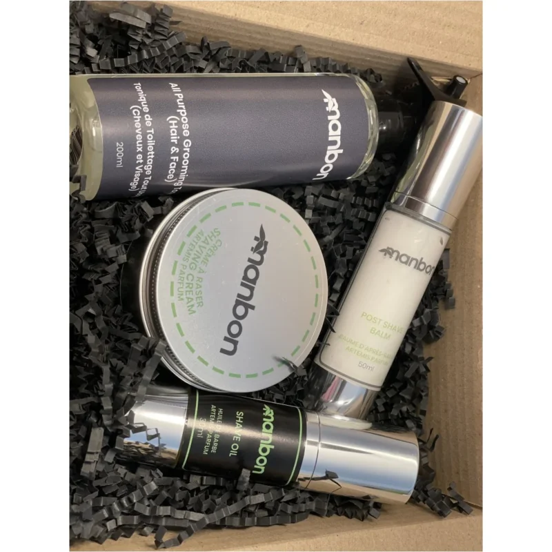 Manbon Luxurious Natural Shaving Kit - Grooming Gift Pack - Image 2