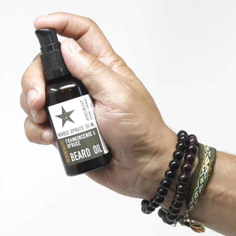 ANCIENT WISDOM - Nordic Spruce - Pure and Natural Beard Oil - Image 2