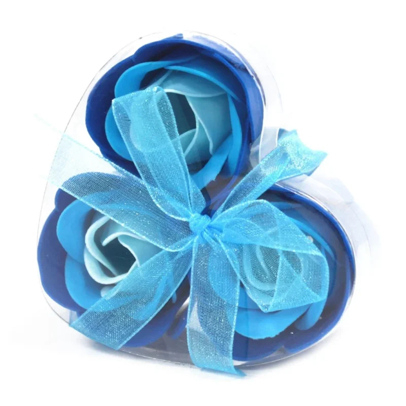Luxury Soap Flowers Heart Box - Image 2
