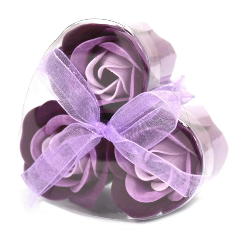 Luxury Soap Flowers Heart Box - Image 8