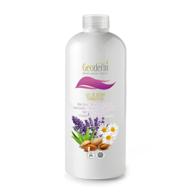 Organic & Natural Skin Pamper Shower Gel - Aloe Vera, Lavender and Almond Oils